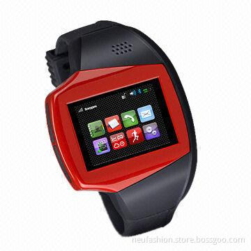 GPS Watch Mobile Phone with Bluetooth and 1.33-inch TFT Touchscreen Screen Type, Supports Java